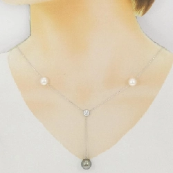 K18WG Dây chuyền ngọc trai - Hàng hiệu Authentic 858006