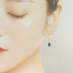 K18/18K Sapphire Bông tai - Hàng hiệu Chính hãng 864707