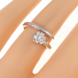 Nhẫn kim cương hoa K18WG/K18PG 0.20CT - Hàng hiệu Authentic 859389