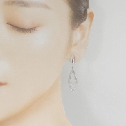 K18WG Bông tai kim cương 1.12CT - Hàng hiệu Chính hãng 870819