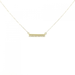 Dây chuyền kim cương K18YG 0.08CT - Hàng hiệu Chính hãng