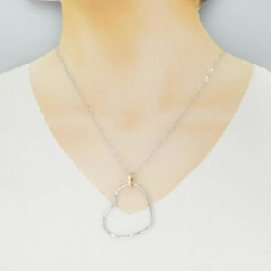 K18WG/K18PG Dây chuyền hình trái tim - Hàng hiệu Authentic 850524