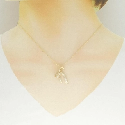 K18YG Dây chuyền kim cương hình ruy băng 0.35CT - Hàng hiệu Chính hãng 856800