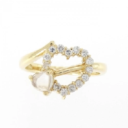 Nhẫn đá mặt trăng K18YG hình trái tim 668958