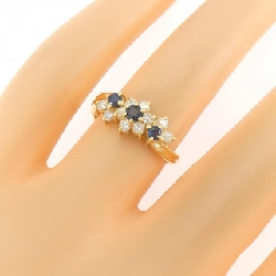 Nhẫn Sapphire K18YG Hoa 665429