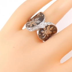 Nhẫn kim cương lá K18WG/K18BG 0.30CT - Hàng hiệu Authentic 853187