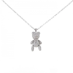 K18WG Bear Diamond Necklace 2.50CT - Hàng hiệu Chính hãng