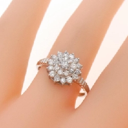 Nhẫn kim cương hoa PT900 0.50CT - Hàng hiệu Authentic 850745