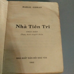 NHÀ TIÊN TRI - Kahlil Gibran 223779