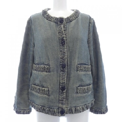 【Mã giảm giá】【Cổ điển】Áo khoác không cổ CHANEL 637184