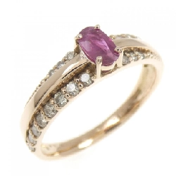 Nhẫn Ruby K18PG - Hàng hiệu Chính hãng