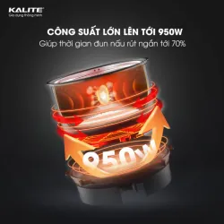 Nồi áp suất Kalite KPC6088 6L chĩnh hãng mới 100% 572347