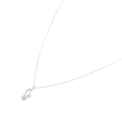 K18WG Hoa Kim Cương Dây Chuyền 0.08CT - Hàng hiệu Chính hãng 866035