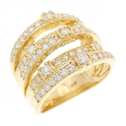 Nhẫn kim cương K18YG 1.04CT