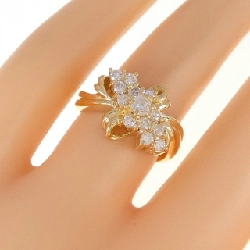 Nhẫn kim cương K18YG 0.55CT 673309