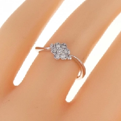 Nhẫn kim cương hoa K10WG 0.11CT - Hàng hiệu Authentic 856275