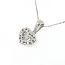 K18WG Dây chuyền kim cương hình trái tim 0.13CT - Hàng hiệu Chính hãng 858350