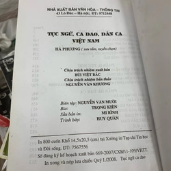 Tục ngữ ca dao dân ca việt nam. 999 442724