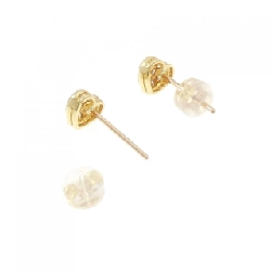 K18YG Bông tai kim cương hình trái tim - Hàng hiệu Chính hãng 875982