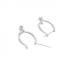 K18WG Bông tai kim cương sao 0.16CT - Hàng hiệu Chính hãng 869309