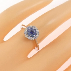 Nhẫn Sapphire Hoa K18WG - Hàng hiệu Authentic 850850