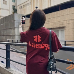 ÁO THUN NỮ OVERSIZE BALENCIAGA - CHẤT NGẦU, MẶC LÊN LÀ CHẤT 538951