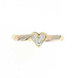 Nhẫn kim cương hình trái tim ba màu K18 673272