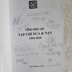 Tổng mục lục tạp chí Xưa và nay 1994-2018 | chữ ký của nhiều nhà nghiên cứu 689494