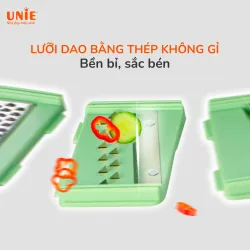 Bộ dụng cụ quay vắt đa năng Unie US4000M dung tích 4L, 7in1 cắt-thái-bào 957064