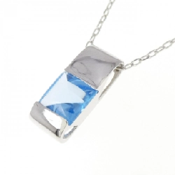 K18WG Blue Topaz Necklace - Hàng hiệu Authentic 862034