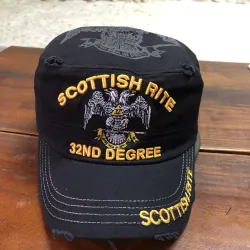 Nón kiểu chóp vuông đen hoạ tiêt thêu tay - xuất khẩu xịn - ship ngẫu nhiên. 520078