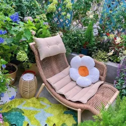 Ghế thư giãn ban công đan dây dù 694538