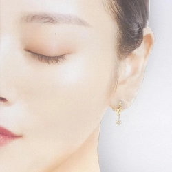 K18YG Bông tai kim cương 0.14CT - Hàng hiệu Chính hãng 863356