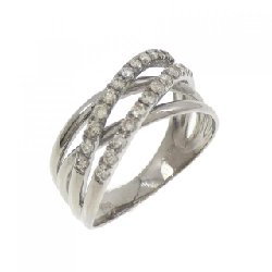 Nhẫn kim cương K18WG 0.30CT - Hàng hiệu Authentic