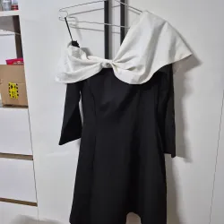 Đầm tiệc XIPI trễ vai kèm nơ ngực - size M