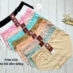 Quần lót su viền ren free size 50-60kg, hàng sản xuất tại Việt Nam 445450