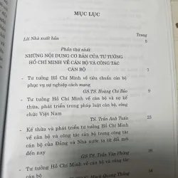 SÁCH TƯ TƯỞNG HỒ CHÍ MINH VỀ CÁN BỘ 700681