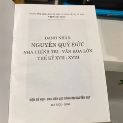 DANH NHÂN NGUYỄN QUÝ ĐỨC, NHÀ CHÍNH TRỊ VĂN HÓA LỚN THẾ KỶ XVII-XVIII 547001