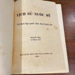 LỊCH SỬ NƯỚC MỸ - TỪ THỜI LẬP QUỐC ĐẾN THỜI HIỆN ĐẠI (XUẤT BẢN NĂM 1994) 470390
