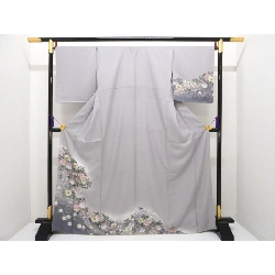 Kimono thăm viếng chế tác vàng Yūzen - Hàng hiệu Authentic