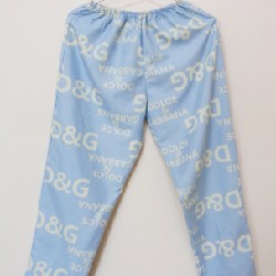 Bộ đồ pijama nữ ngắn tay chất vải kate họa tiết D&G 18821