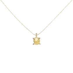 K18YG Đá màu Dây chuyền - Hàng hiệu Chính hãng