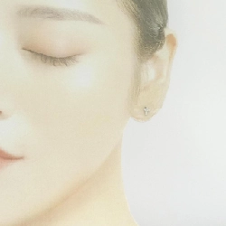 K18WG Bông tai kim cương 0.10CT - Hàng hiệu Chính hãng 867478