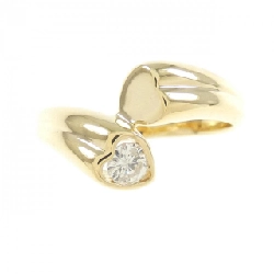 Nhẫn kim cương hình trái tim K18YG 0.13CT 672118