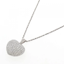 Dây chuyền kim cương pavé hình trái tim 750WG 5.00CT - Hàng hiệu Chính hãng 846903