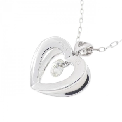 K18WG Dây chuyền kim cương hình trái tim 0.23CT - Hàng hiệu Chính hãng 858861