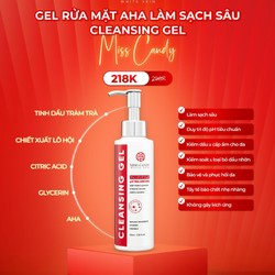 Gel Rửa Mặt Diu Nhẹ AHA Miss Candy 120ml 69493