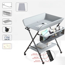 Bàn Thay Tã Di Động Chăm Sóc Em Bé Có Thể Gập Lại Pimo Studi 358234