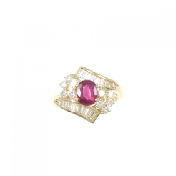 Nhẫn Ruby K18YG 0.749CT - Hàng hiệu Chính hãng 853036