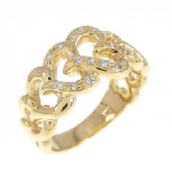 Nhẫn kim cương hình trái tim K18YG 0.119CT